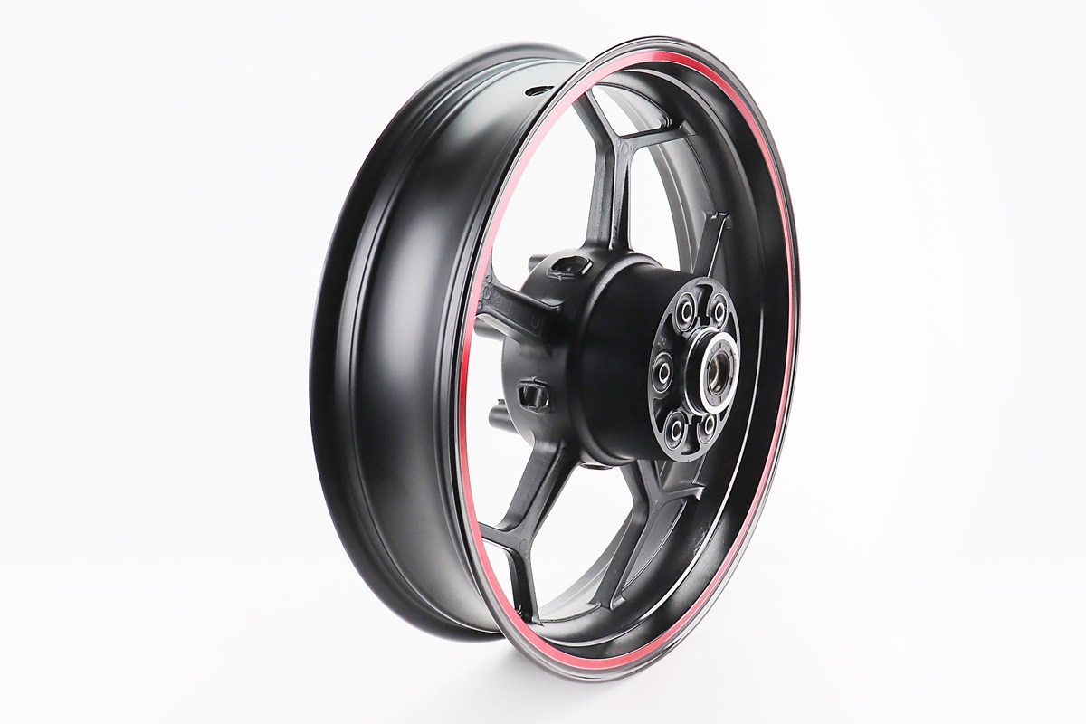 V200-F2 V250-F2 Диск колісний задній литий 17Х4 "під сайлентблоки" ЧОРНИЙ зі смугою (вісь 17мм)