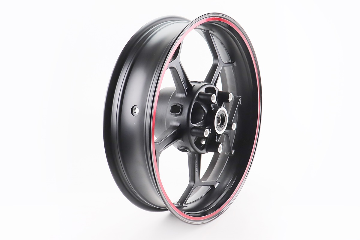 V200-F2 V250-F2 Диск колісний задній литий 17Х4 "під сайлентблоки" ЧОРНИЙ зі смугою (вісь 17мм) - Зображення 2