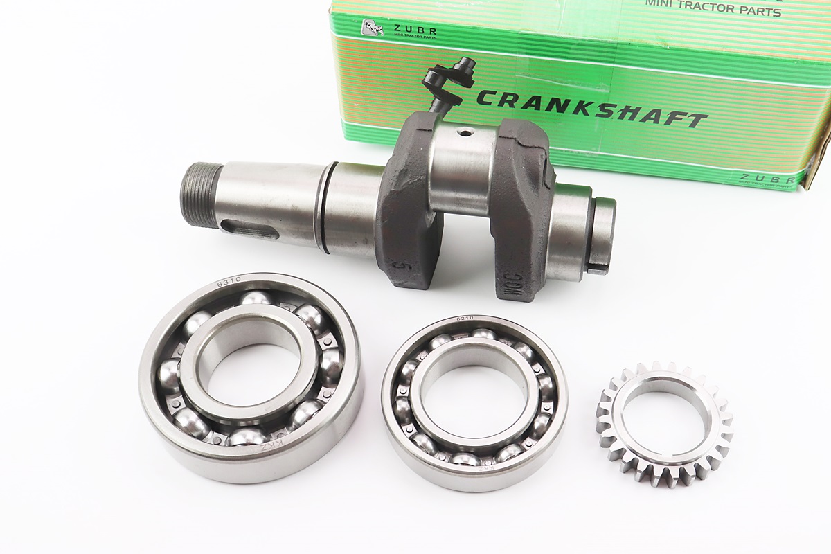 Коленвал R180NM +подшипники+шестерня Тип 1