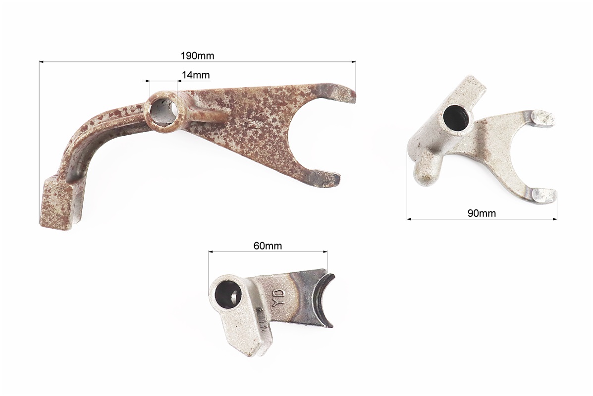 Вилки трансмиссии к-кт 3шт 101-2 (Вилка перек. повыш/пониж шестерни "узкая") — изображение 3