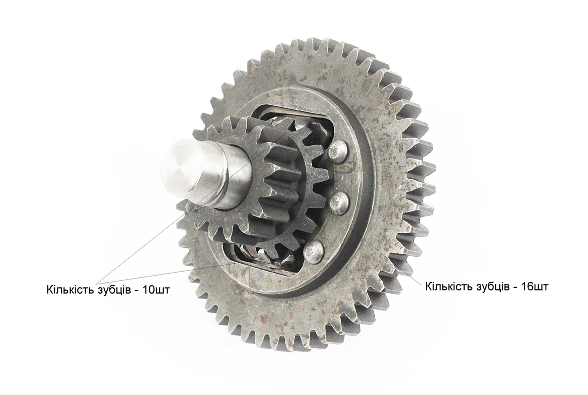 Диференціал у зборі Z-47, Z-16x16, Z-10 JR-Q12E (120-1) +підшипники 30205-2шт+кришка-2шт (можливий наліт) - Зображення 4