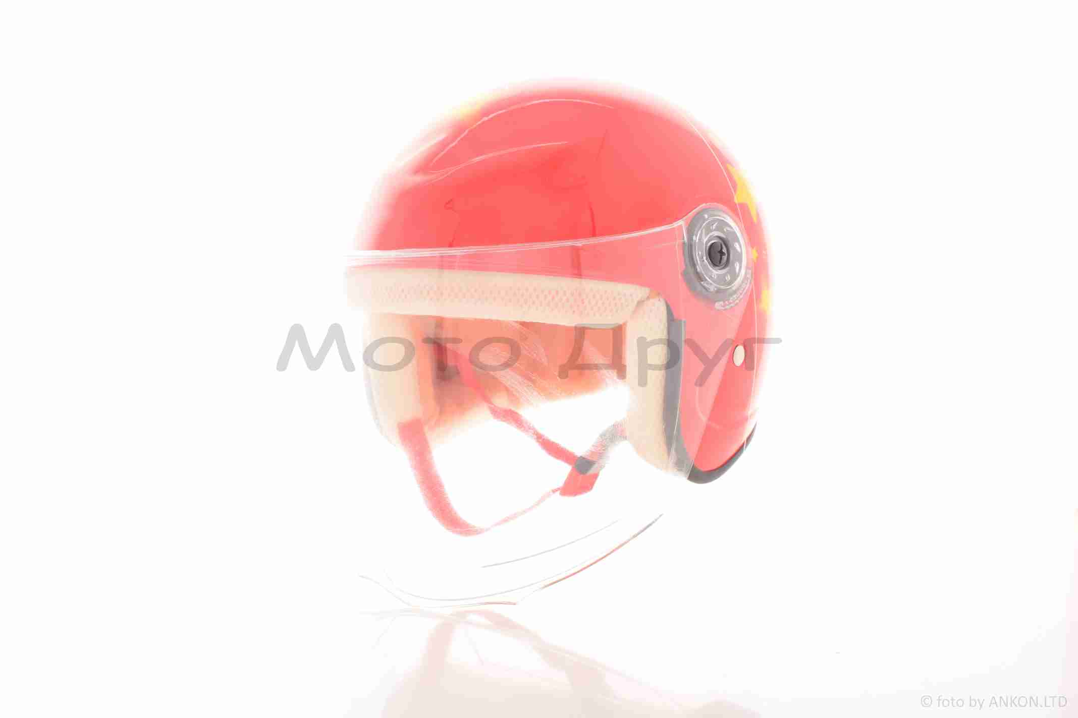 Шолом дитячий відкритий "YOHE" (#T69, S, червоний) - Зображення 2