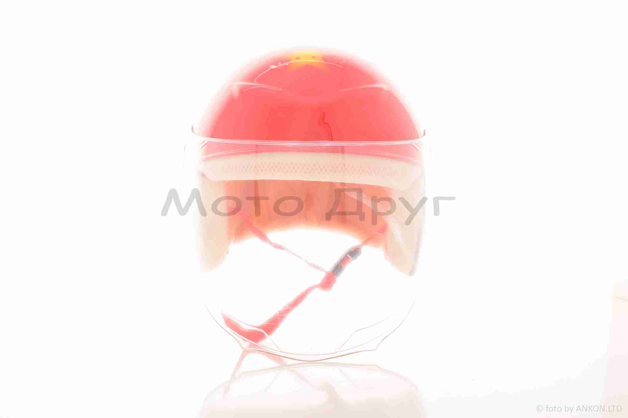 Шолом дитячий відкритий "YOHE" (#T69, S, червоний) - Зображення 3