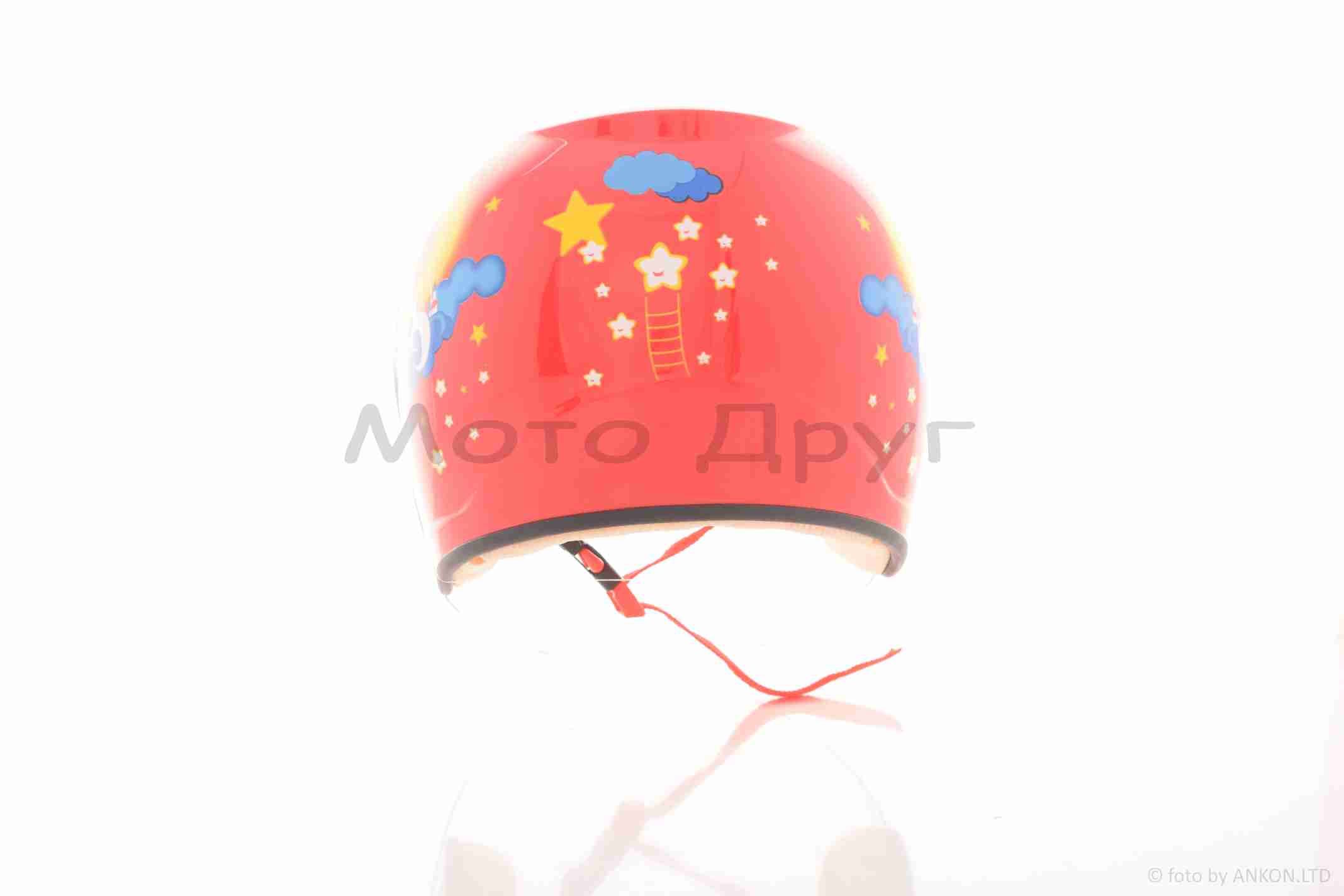 Шолом дитячий відкритий "YOHE" (#T69, S, червоний) - Зображення 4