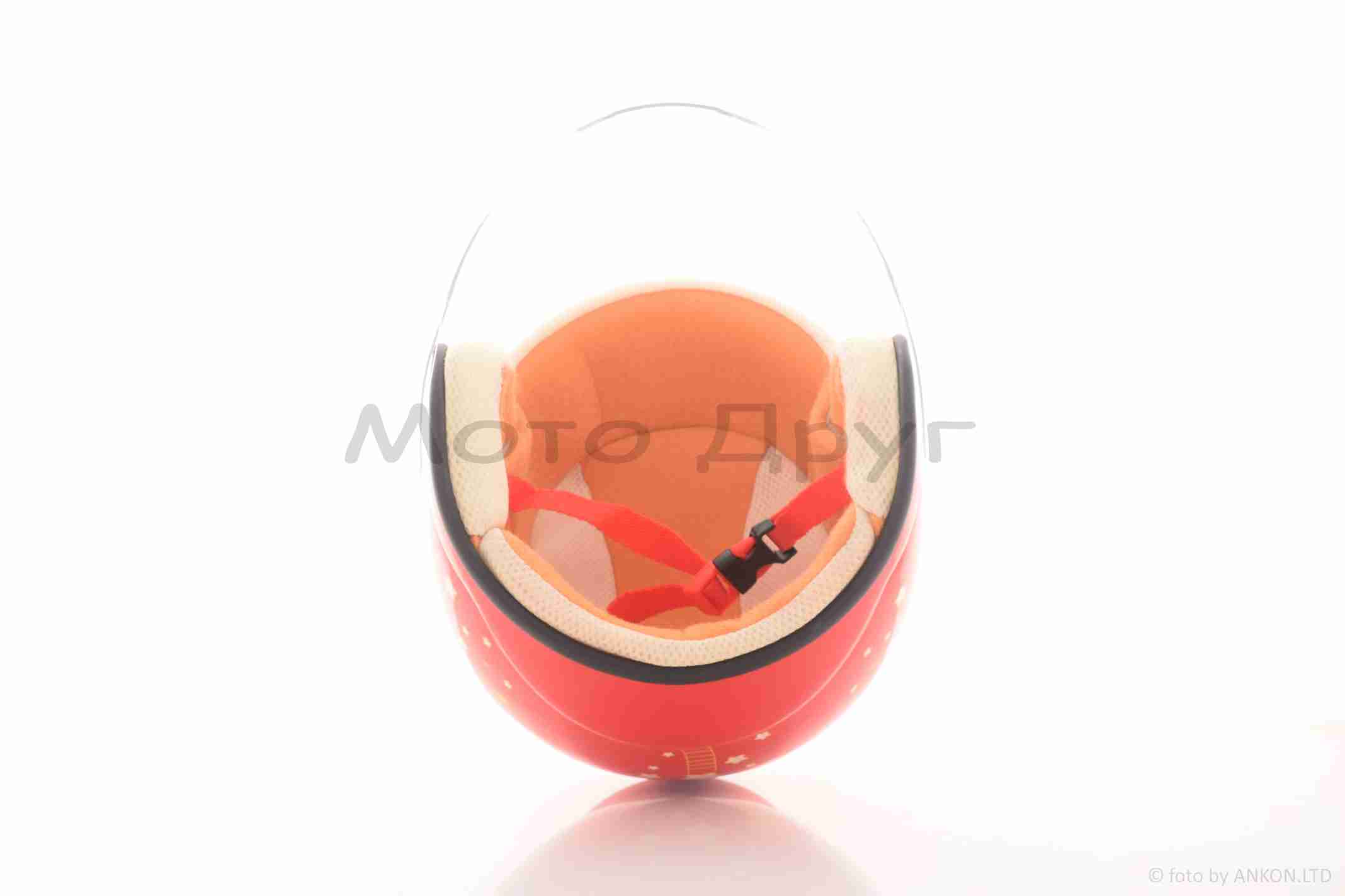 Шолом дитячий відкритий "YOHE" (#T69, S, червоний) - Зображення 6