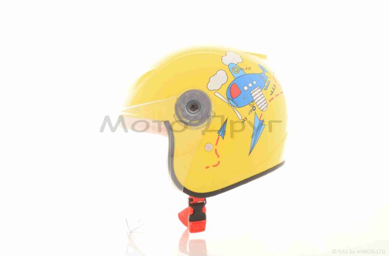 Шолом дитячий відкритий “YOHE” (#T69, S, жовтий)