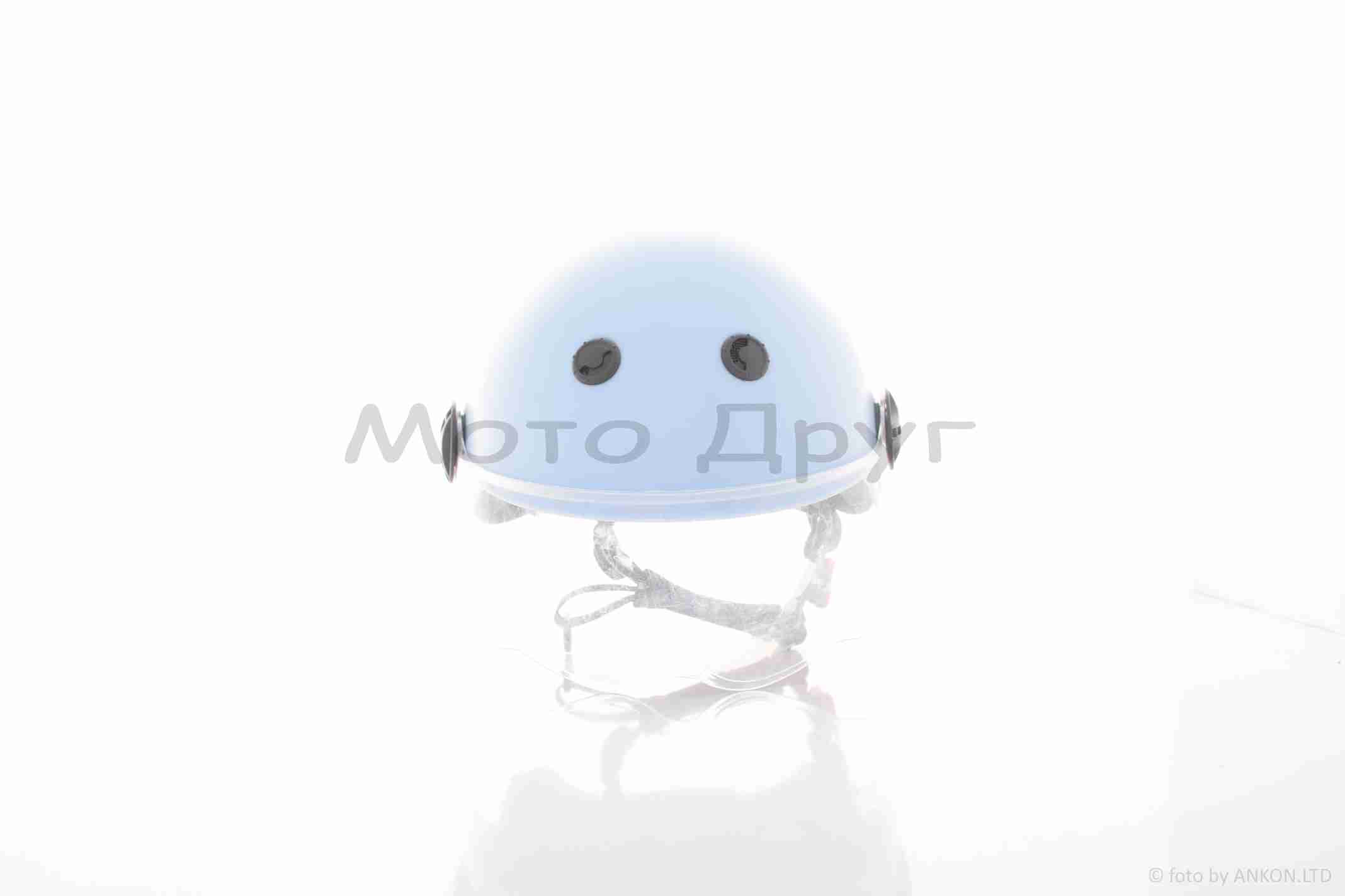 Шлем детский открытый (мото 50cc/вело/самокат, голубой) — изображение 3