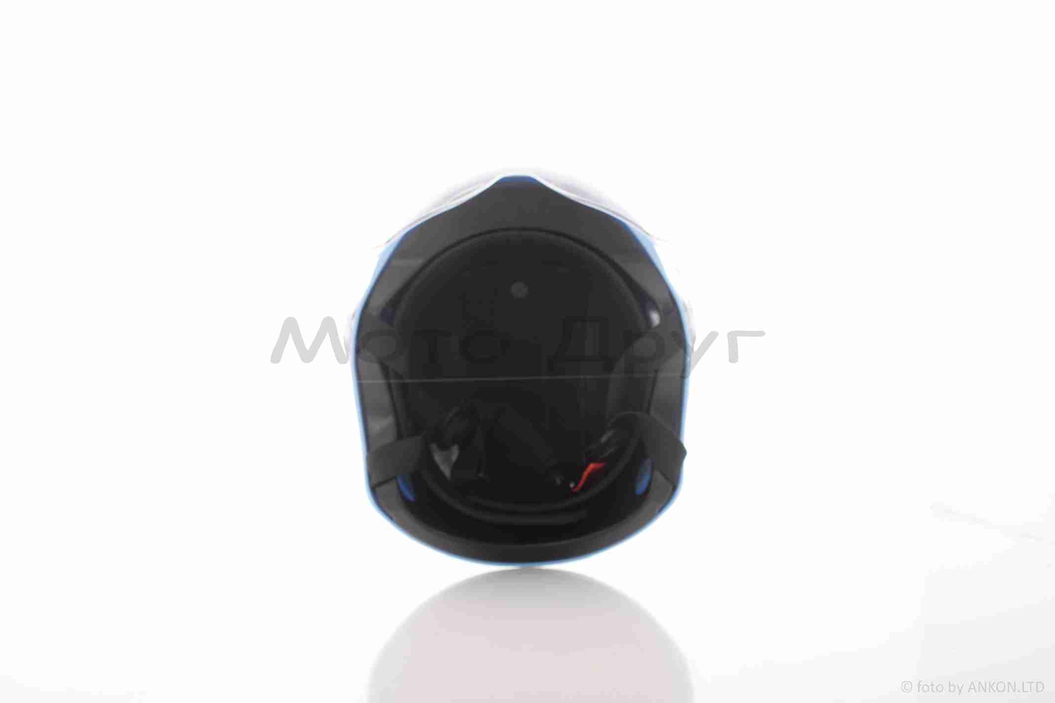 Шлем детский открытый (мото 50cc/вело/самокат, голубой) — изображение 5