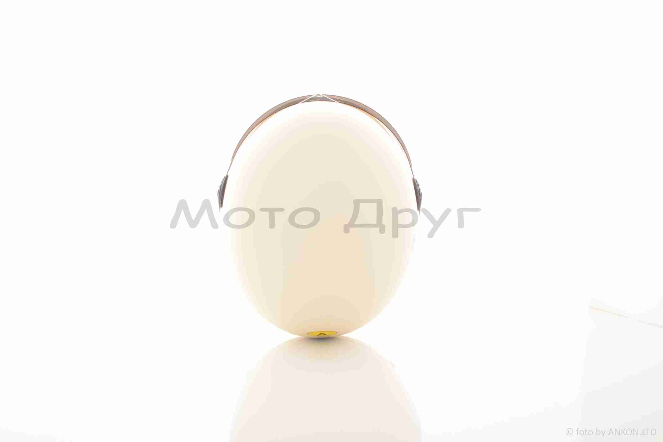 Шлем детский открытый (мото 50cc/вело/самокат, белый) — изображение 6