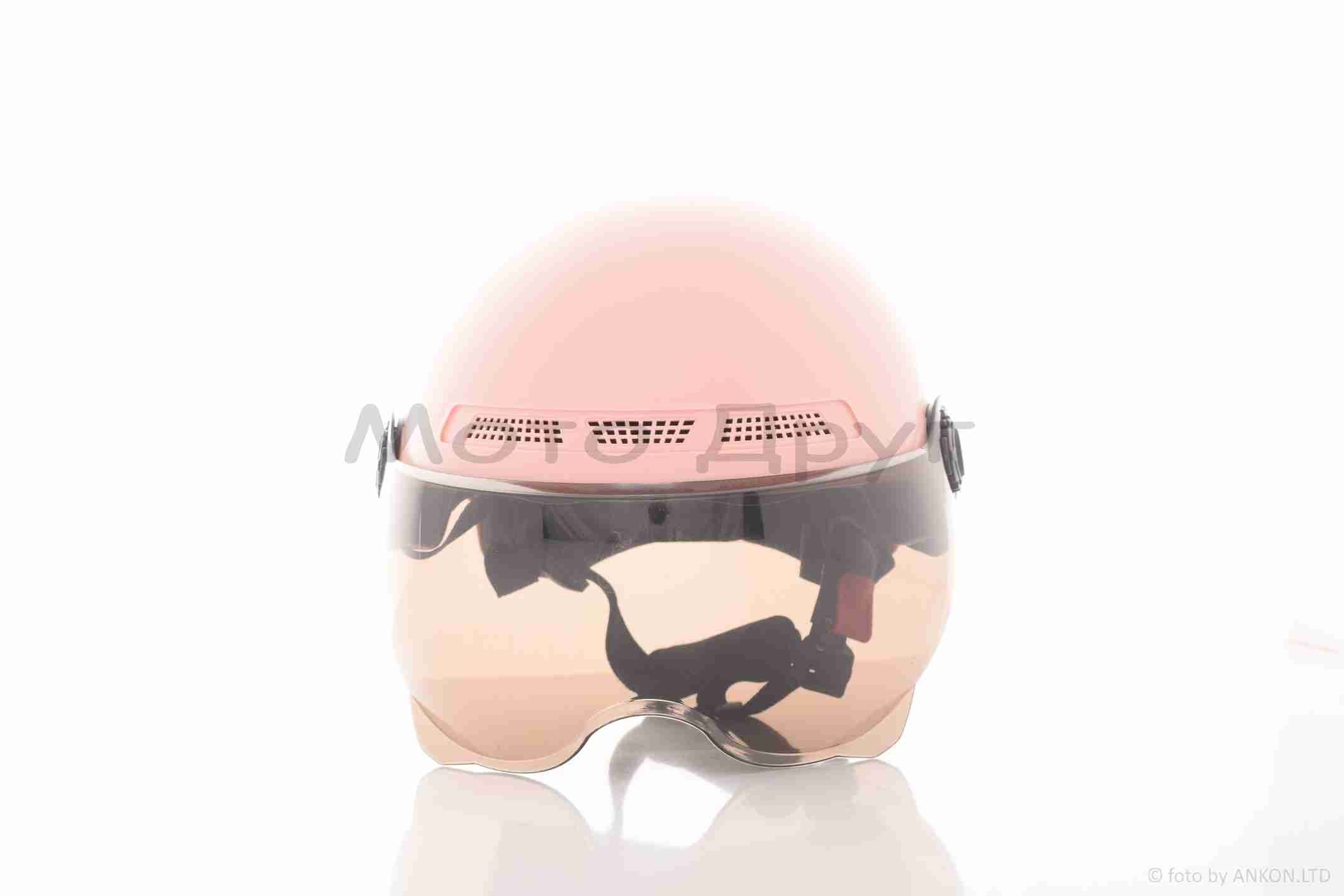 Шлем детский открытый (мото 50cc/вело/самокат, розовый #2) — изображение 3