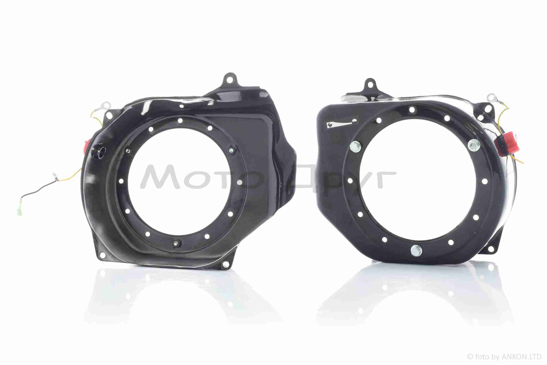 Кожух обдува цилиндра м/б 168F +кнопка стоп двигателя, черный