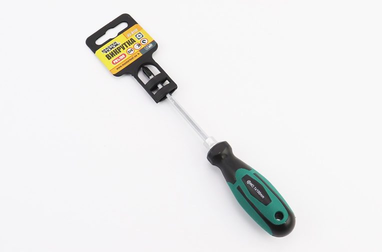 Викрутка магнітна хрестова HEX РН1×100мм ручка з TPR покриттям 45-8110