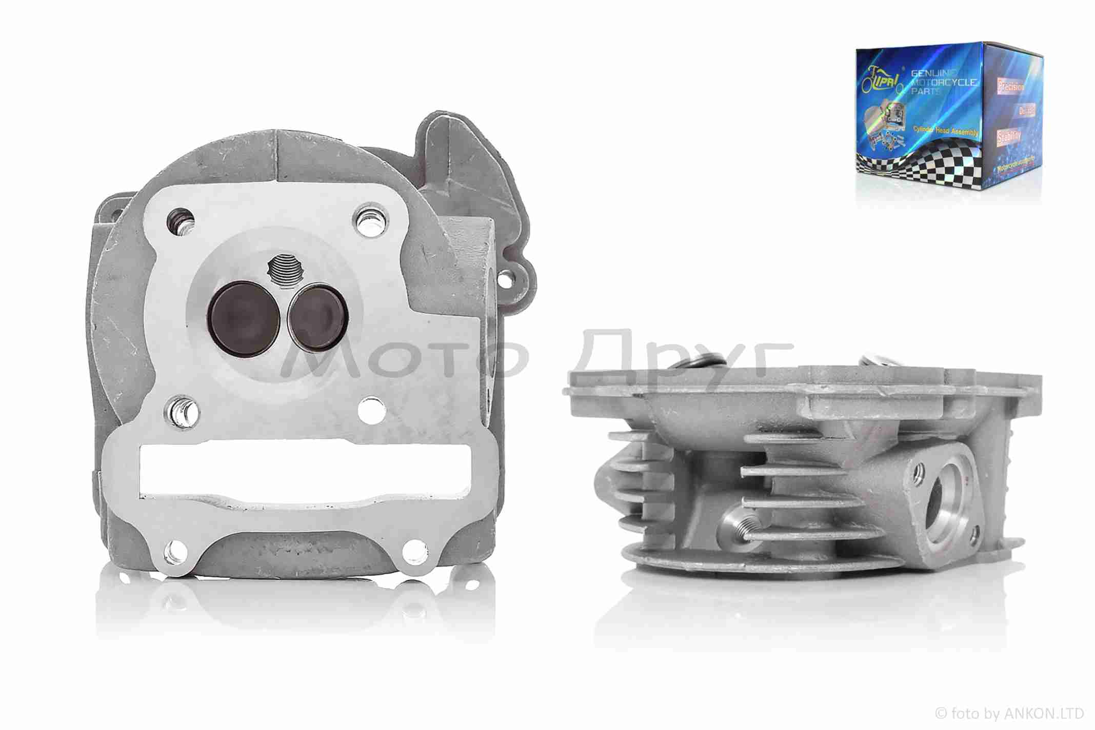 Головка циліндра GY6 80 47mm гола +клапани d16/18 "LIPAI"