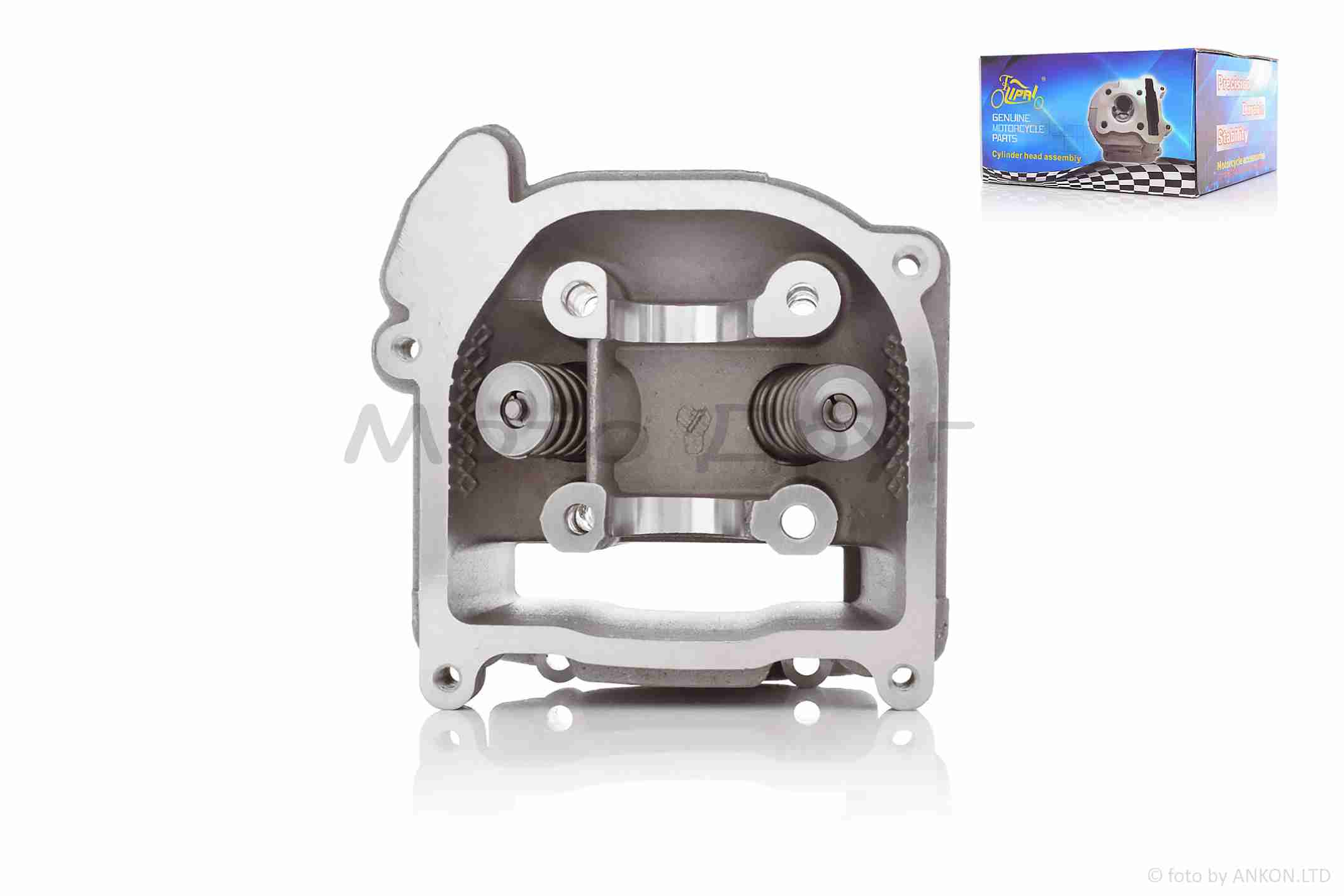 Головка циліндра GY6 80 47mm гола +клапани d16/18 "LIPAI" - Зображення 2