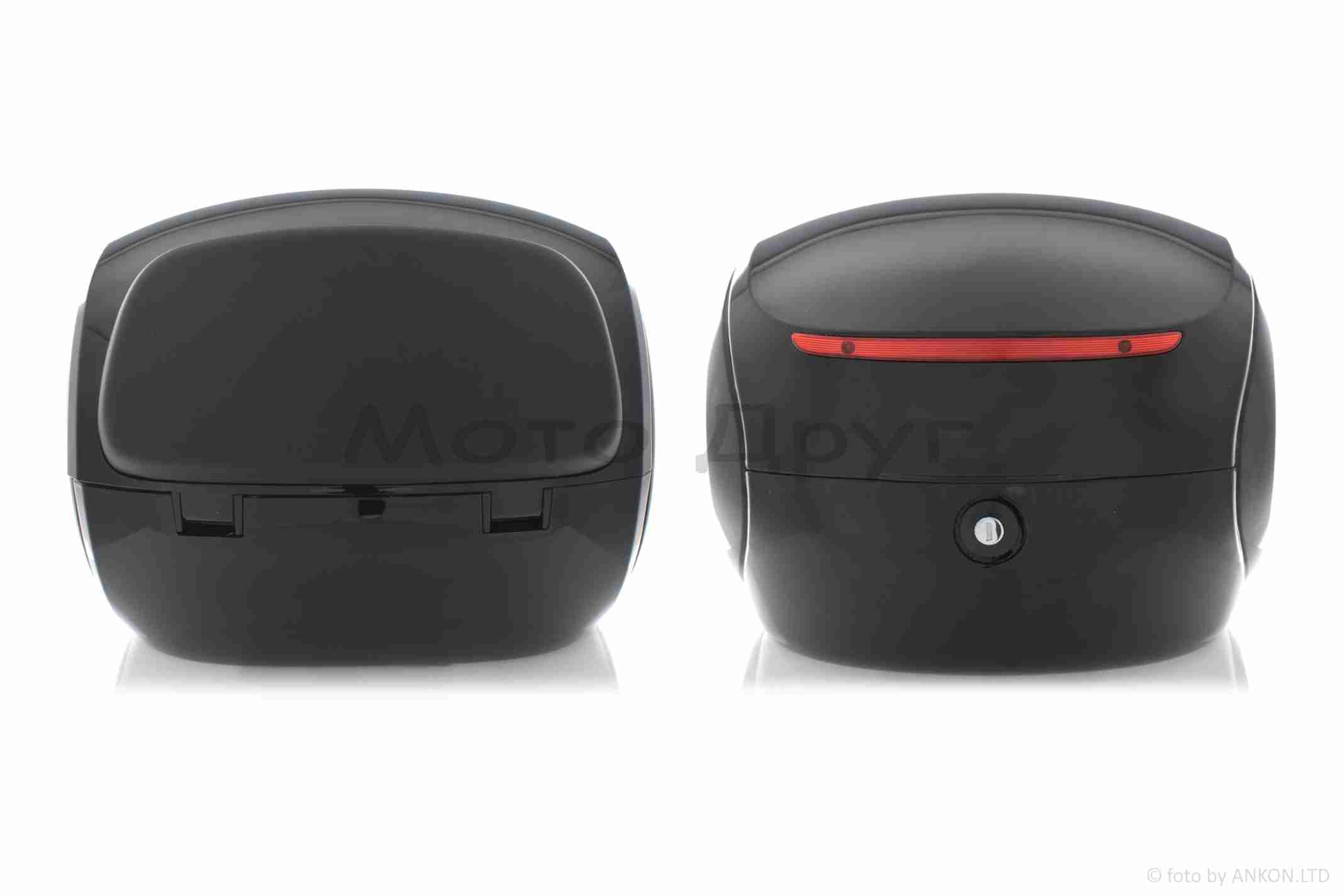 Кофр #1737 350*350*260, 32L (чорний глянсовий, крапля) - Зображення 2