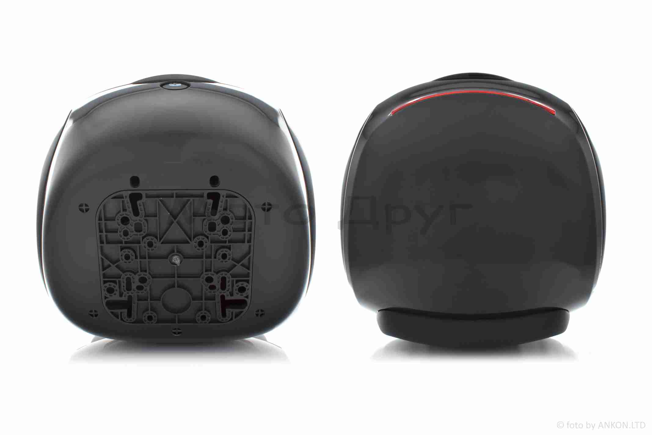 Кофр #1737 350*350*260, 32L (чорний глянсовий, крапля) - Зображення 3