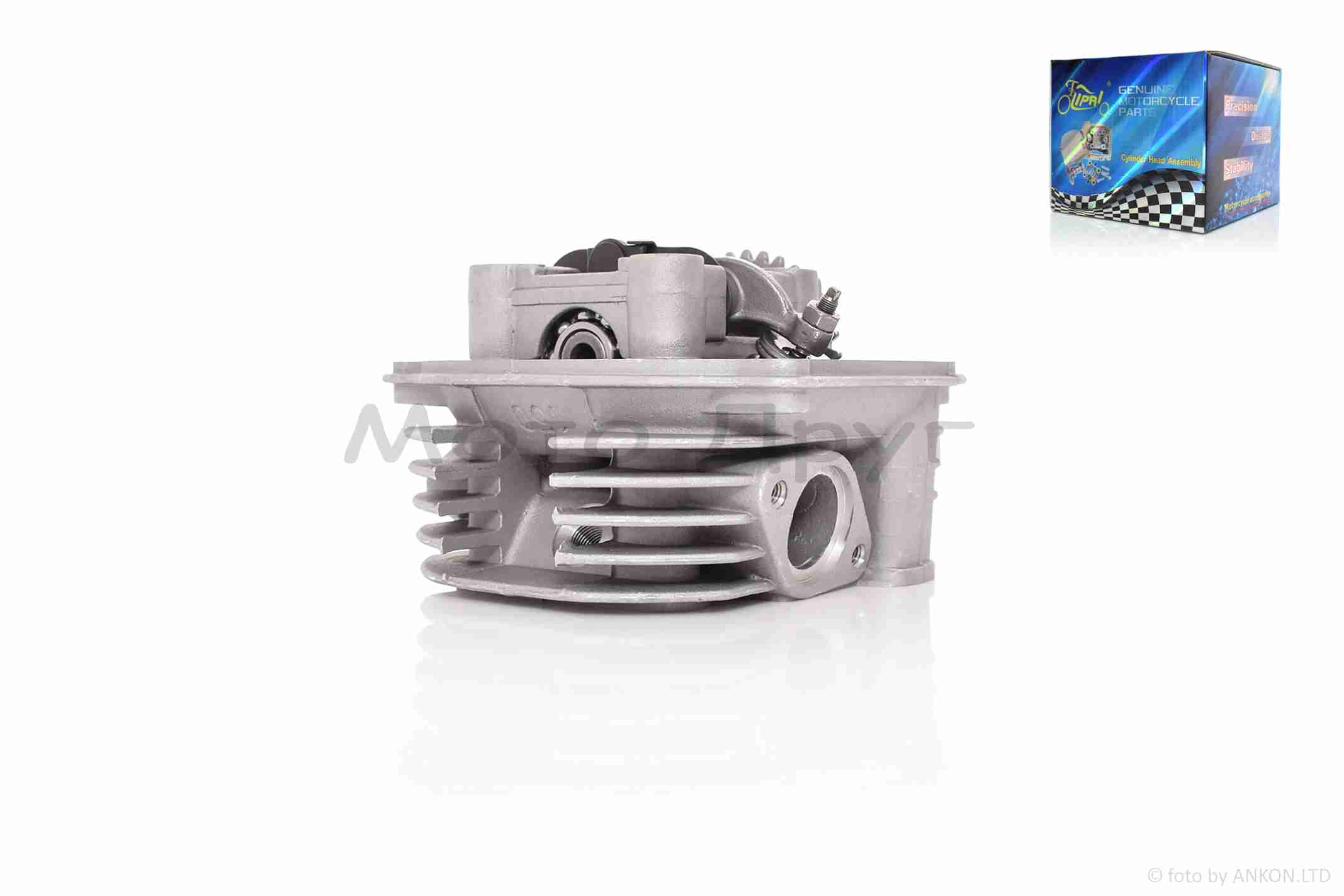 Головка циліндра GY6 150 D57.4, d23/28 у зборі, без кришки "LIPAI" - Зображення 3