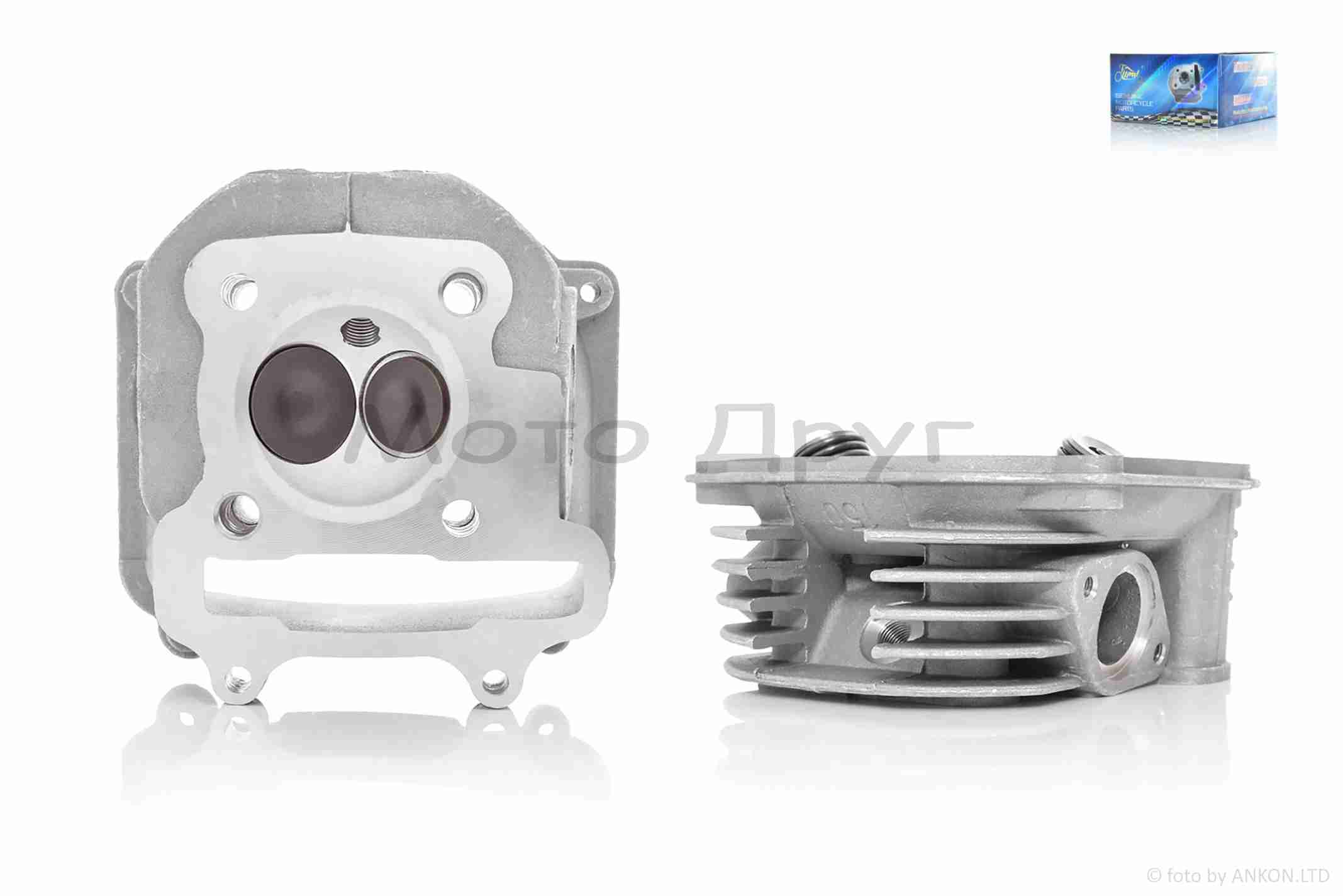 Головка циліндра GY6 150 D57.4, d23/28 гола +клапани "LIPAI"