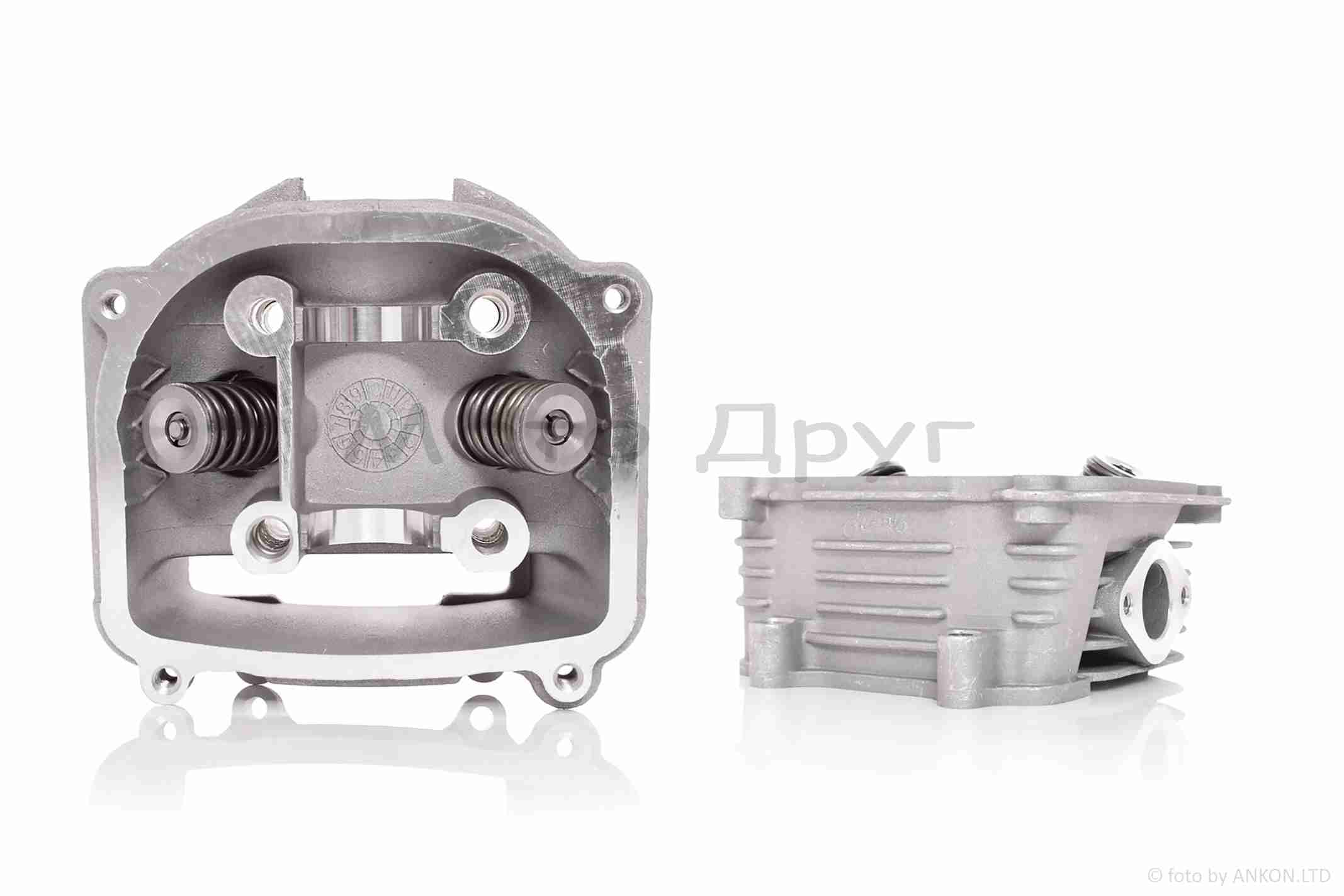 Головка циліндра GY6 150 D57.4, d23/28 гола +клапани "LIPAI" - Зображення 2