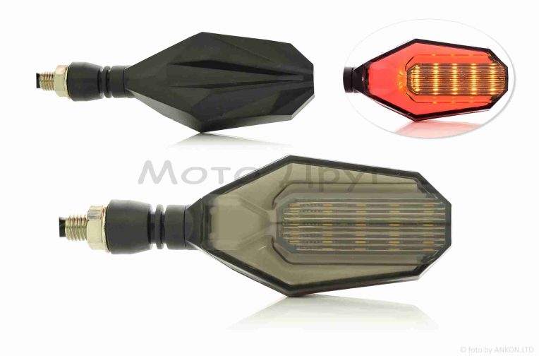 Повороти діодні  пара  #D-128  гнучка ніжка, з габаритом