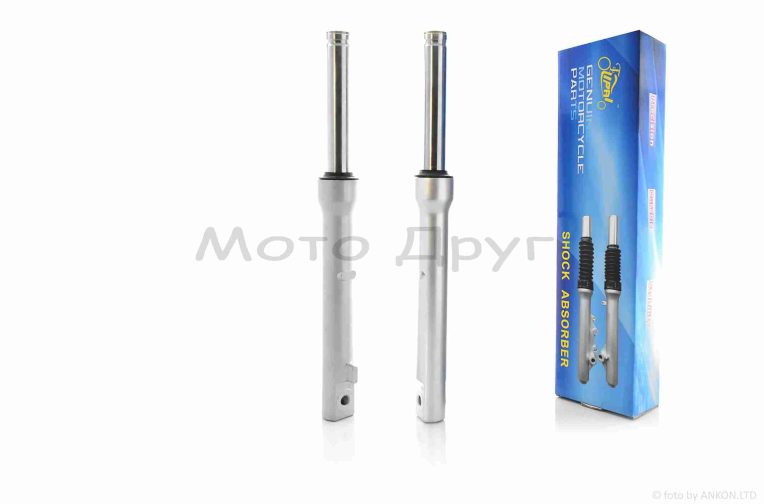 Амортизатори передні (пір’я) DIO барабан, гідравліка, L395 “LIPAI” (сірі)