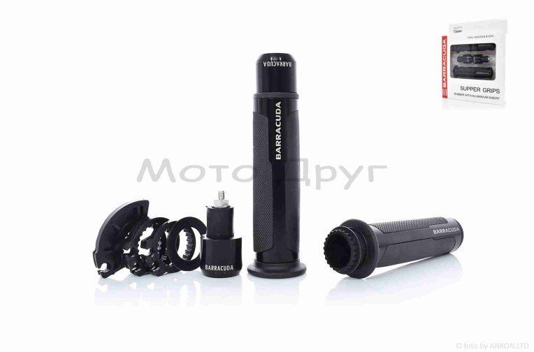 Грипси (ручки керма)  універсальні  “BARRACUQA”  #HP6  (чорні)