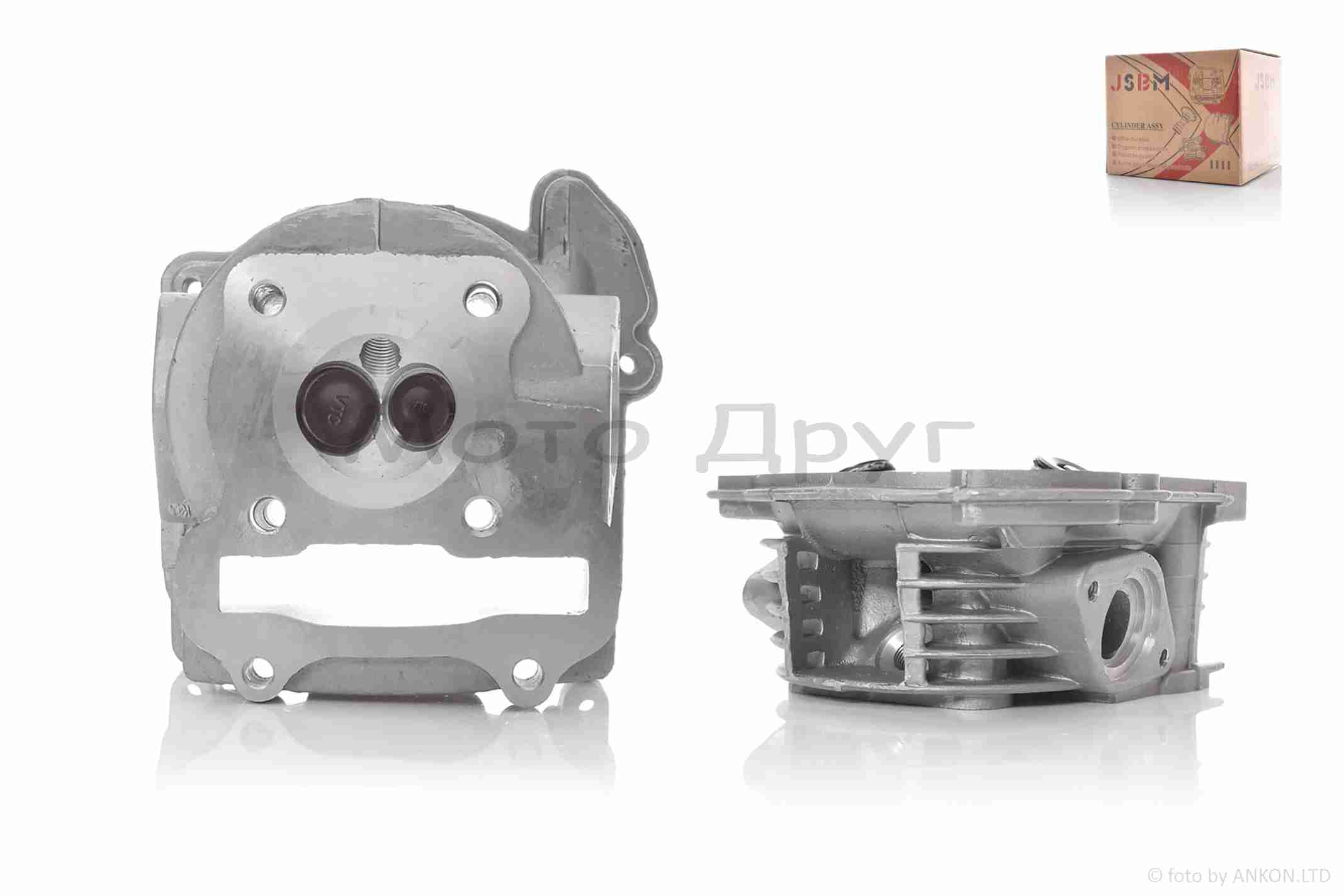 Головка циліндра GY6 80 D47, d16/18-L64 гола +клапани