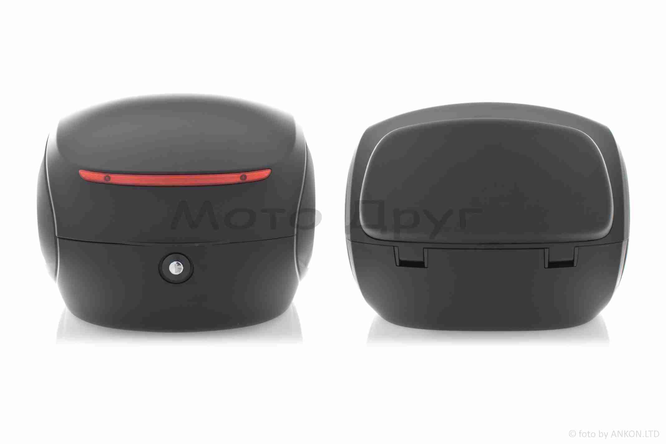 Кофр #1737 350*350*260, 32L (чорний матовий, крапля) - Зображення 2