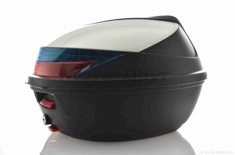 Кофр  54L  410*410*320mm  #K30  “SOYO”  (чорно-білий, переносний, м’яка спинка)