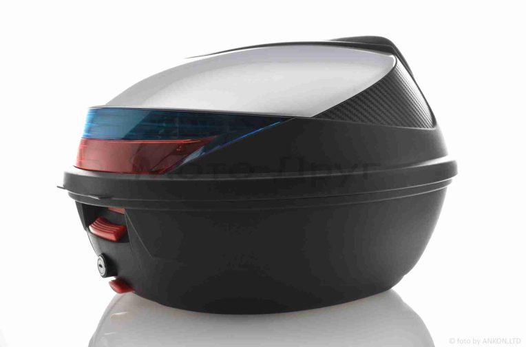 Кофр  54L  410*410*320mm  #K30  “SOYO”  (чорно-сірий, переносний, м’яка спинка)