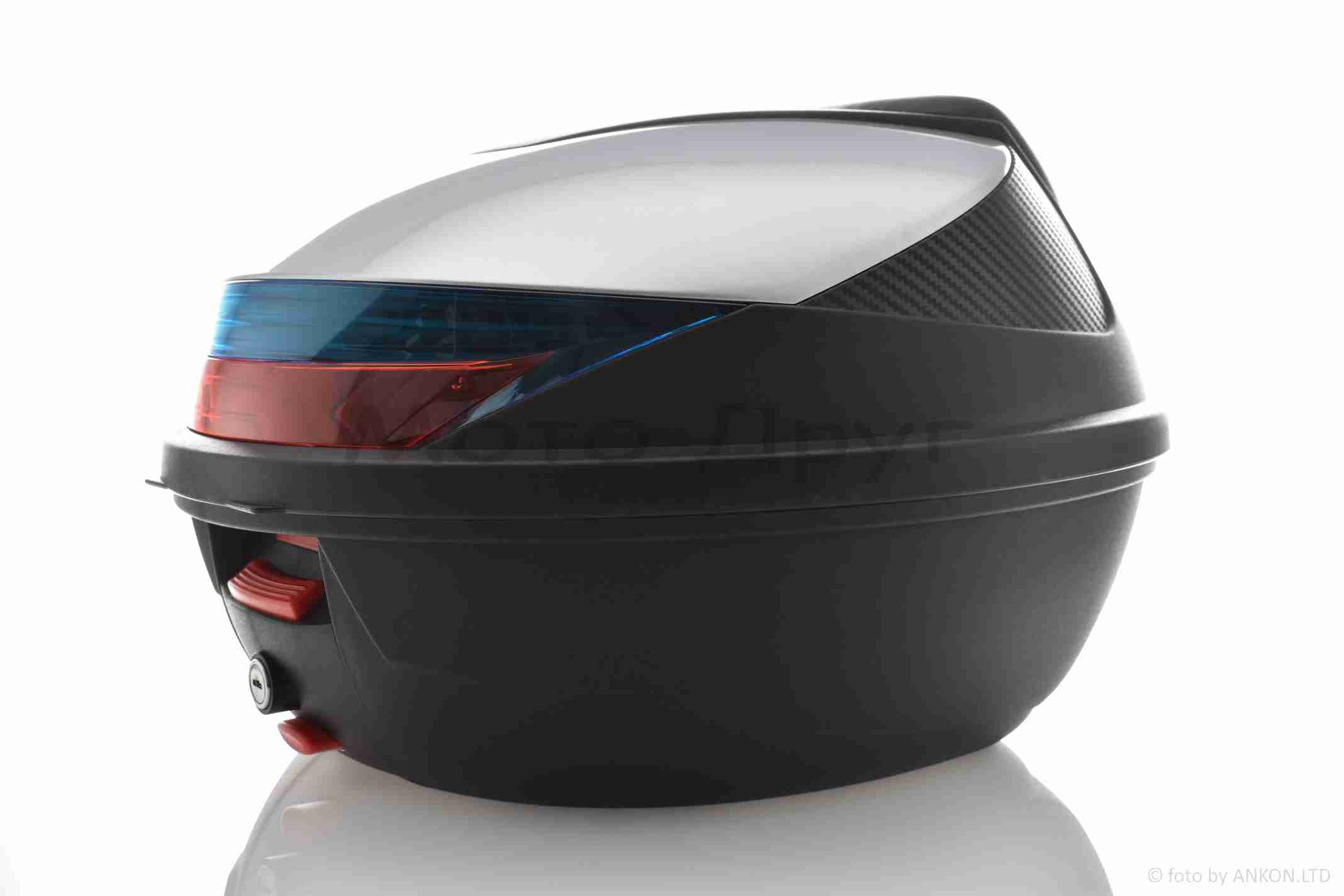 Кофр 54L 410*410*320mm #K30 "SOYO" (чорно-сірий, переносний, м'яка спинка)