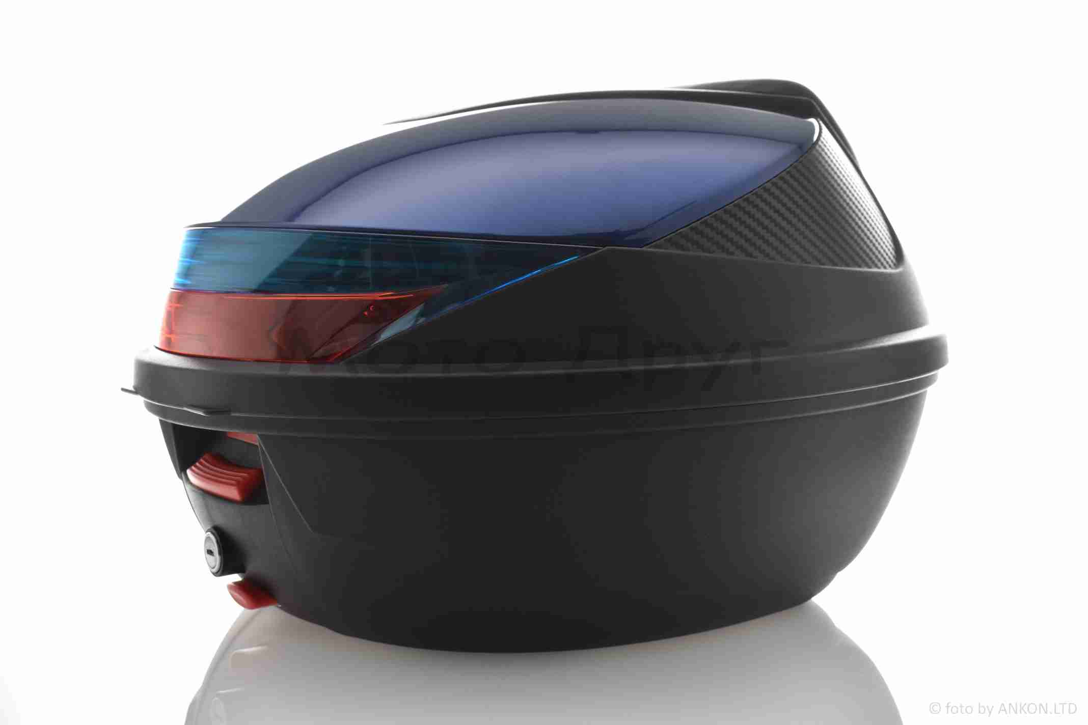 Кофр 54L 410*410*320mm #K30 "SOYO" (чорно-синій, переносний, м'яка спинка)