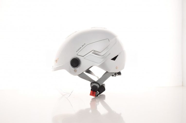 Шолом відкритий  “DAVID”  (#D317, сріблястий, S-M-L, ABS)