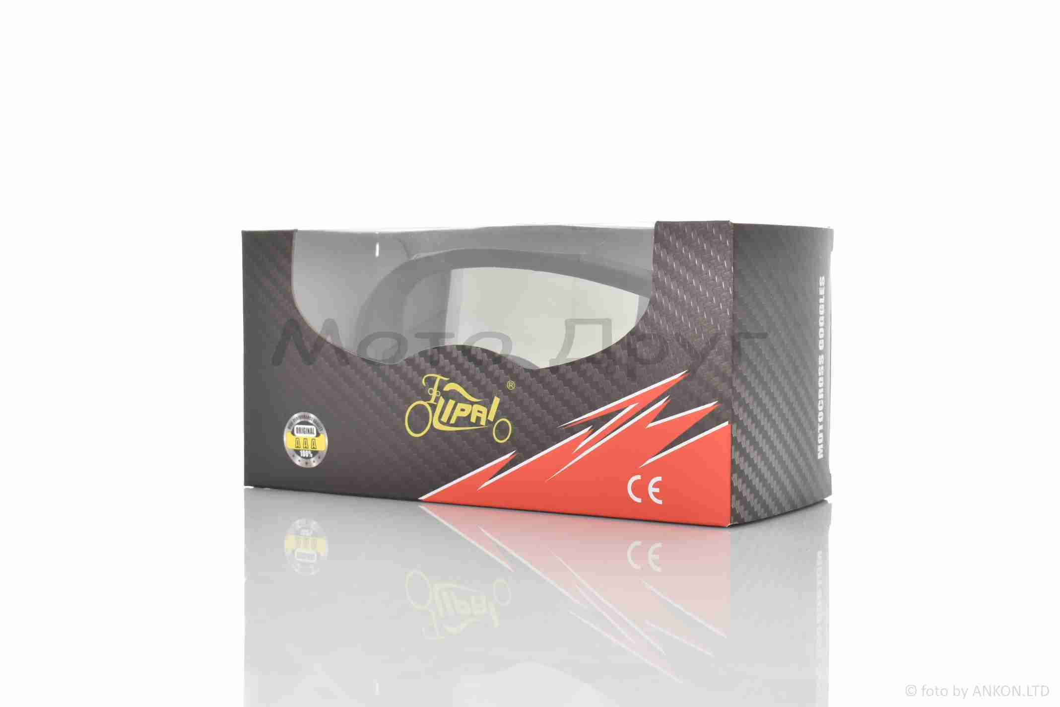 Очки кроссовые "LIPAI" (class A, #LP-Y031-5, визор зеркальный) — изображение 2