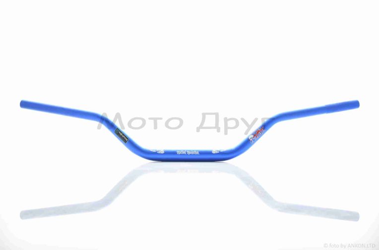 Кермо  мото  d22-28-22, L800, h100  алюміній  “MONSTER”  (#MetalMulisha, синій)