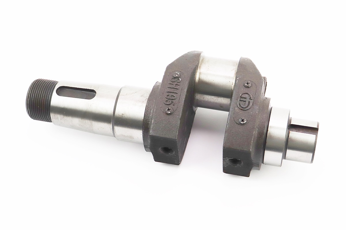 Коленвал R195NM (Dболта-М14x1,5, Dшейки-52mm, H-112mm) +подшипники+шестерня — изображение 2