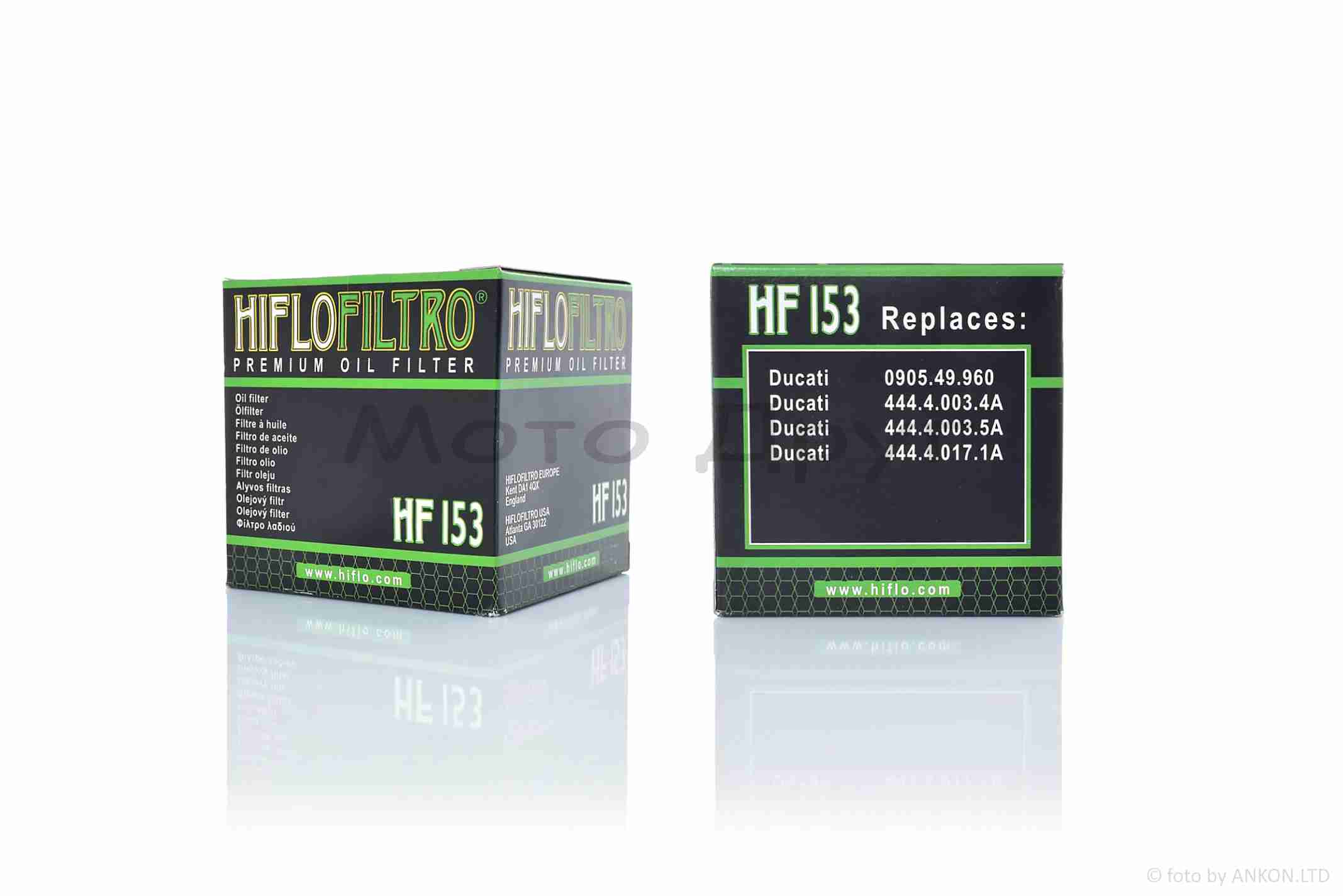 Фильтр масляный мото HF153 D76/H72 "HIFLO" ТАЙЛАНД — изображение 2