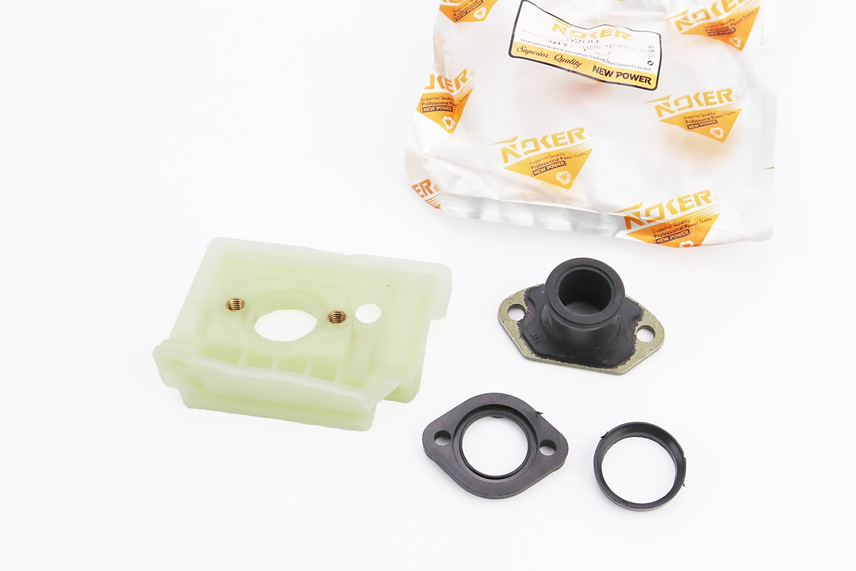 Патрубок карбюратора + переходник + пластина + кольцо к-кт 4500/5200