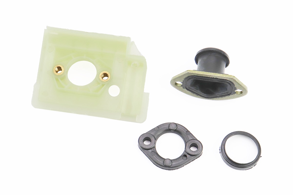 Патрубок карбюратора + переходник + пластина + кольцо к-кт 4500/5200 — изображение 2