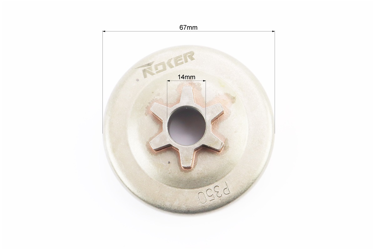 Тарілка зчеплення "зірка" 3/8-6+підшипник Partner-350/351/352/371/372, Husqvarna-235/236/240, OLEO MAC-936-937-940-941, JONSERED-CS2137/CS2 - Зображення 3