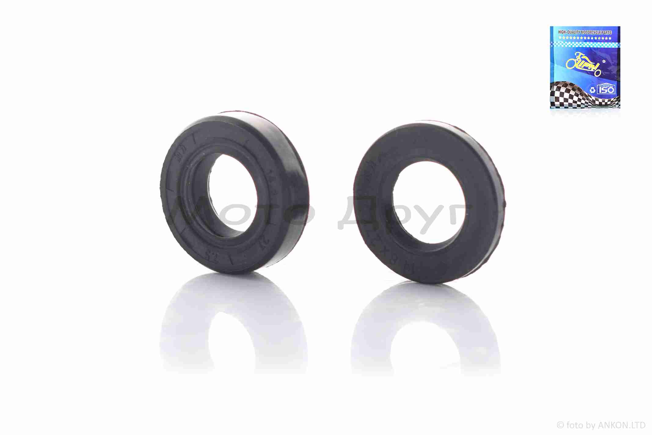 Сальники к-кт веломотора 2T F80 2шт (14,8/27/3,8-14,8/27/7,5)