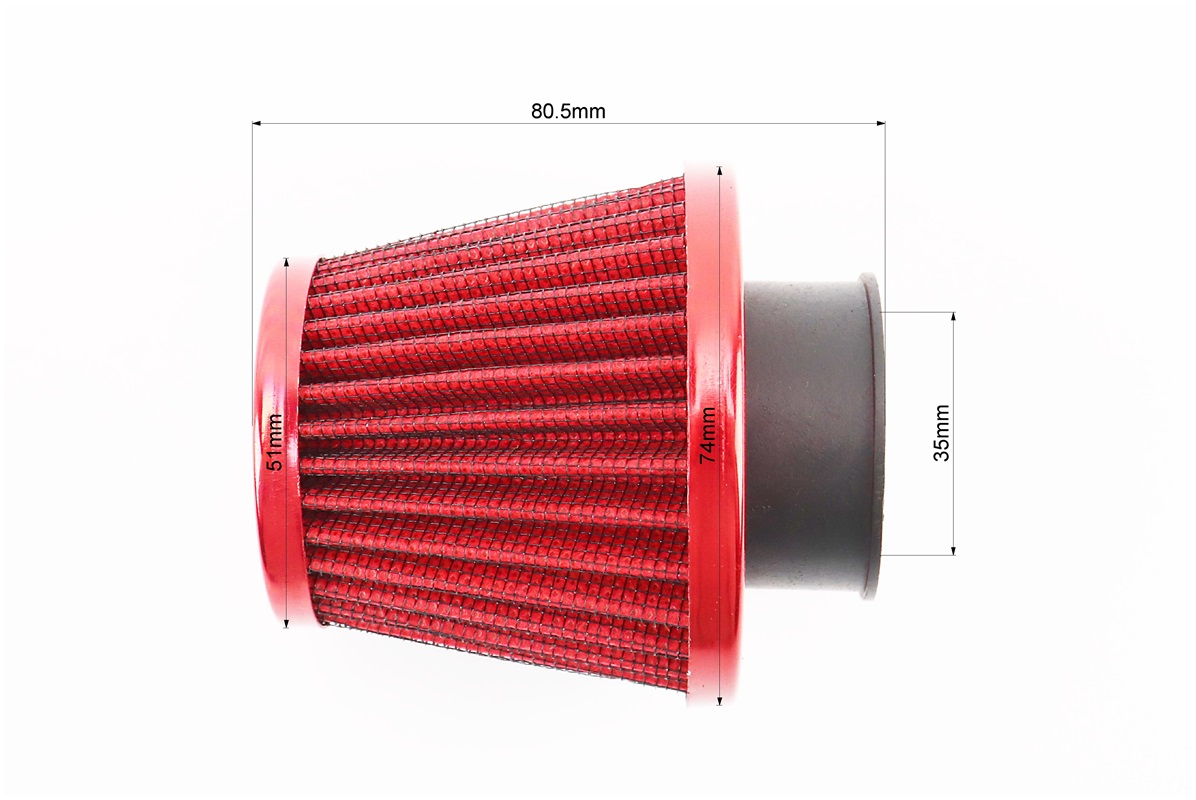 Фільтр повітряний нульовий 35мм прямий "конус" різні кольори - Зображення 3