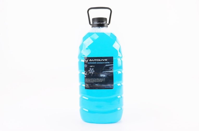 Рідина для очищення скла -20°С (в бачок омивача), синя 5L