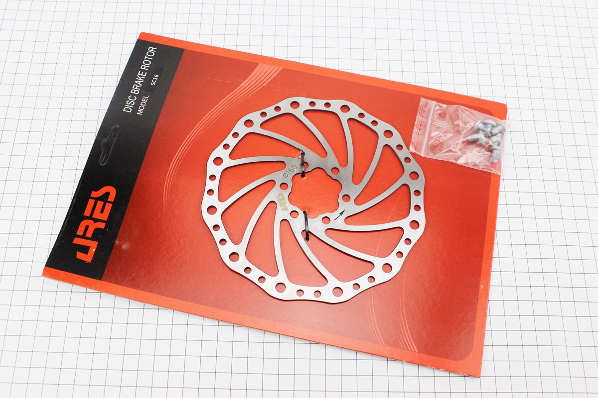 Тормозной диск 160мм, крепл. 6 болтов, SC16