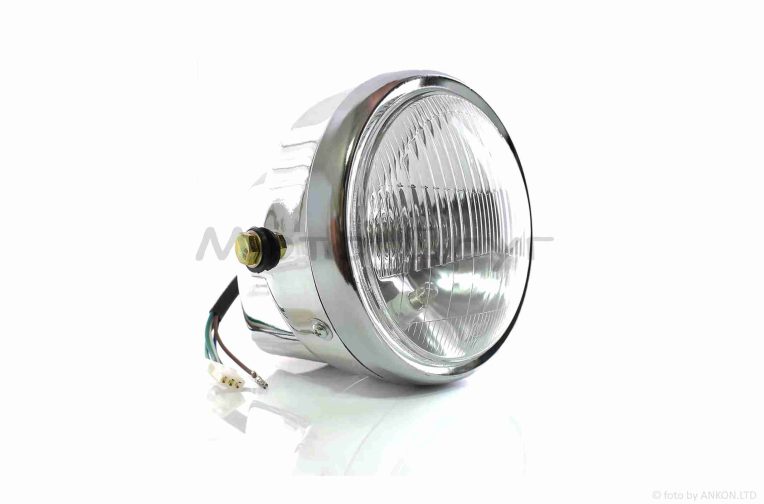 Фара Alpha у зборі кругла, хром