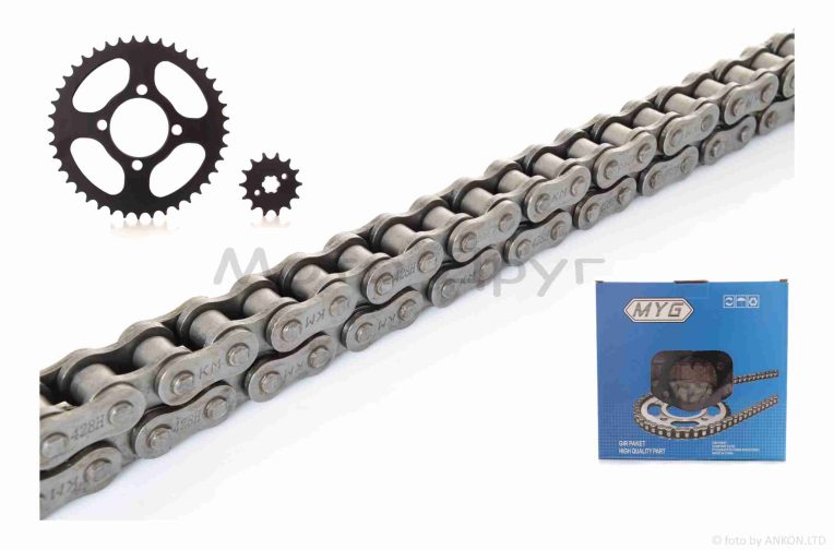 Зірки трансмісії пара Delta 428H-14/41 +ланцюг 98L “MYG”