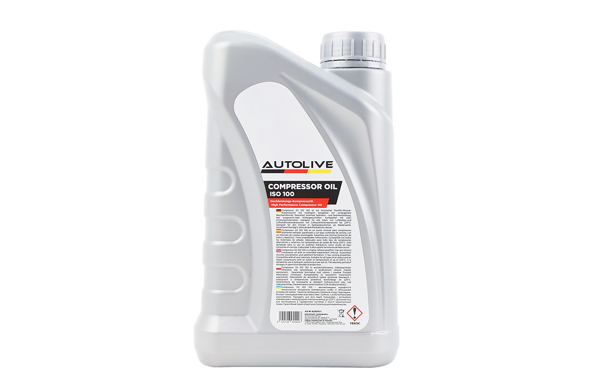 Олива - мінеральна компресорна "Compressor Oil ISO 100", 1L - Зображення 2