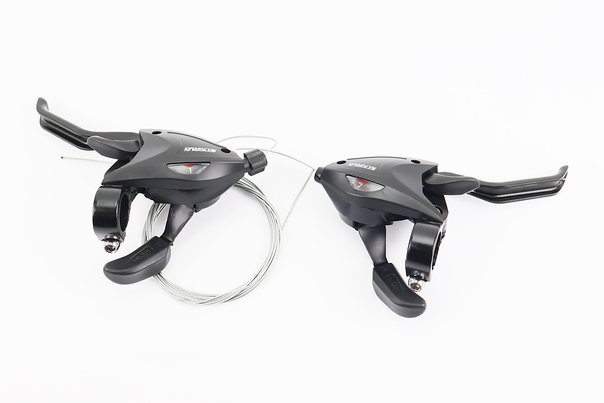 Перемикачі (моноблок) 3x7 швидкості, чорні SL-KD-81