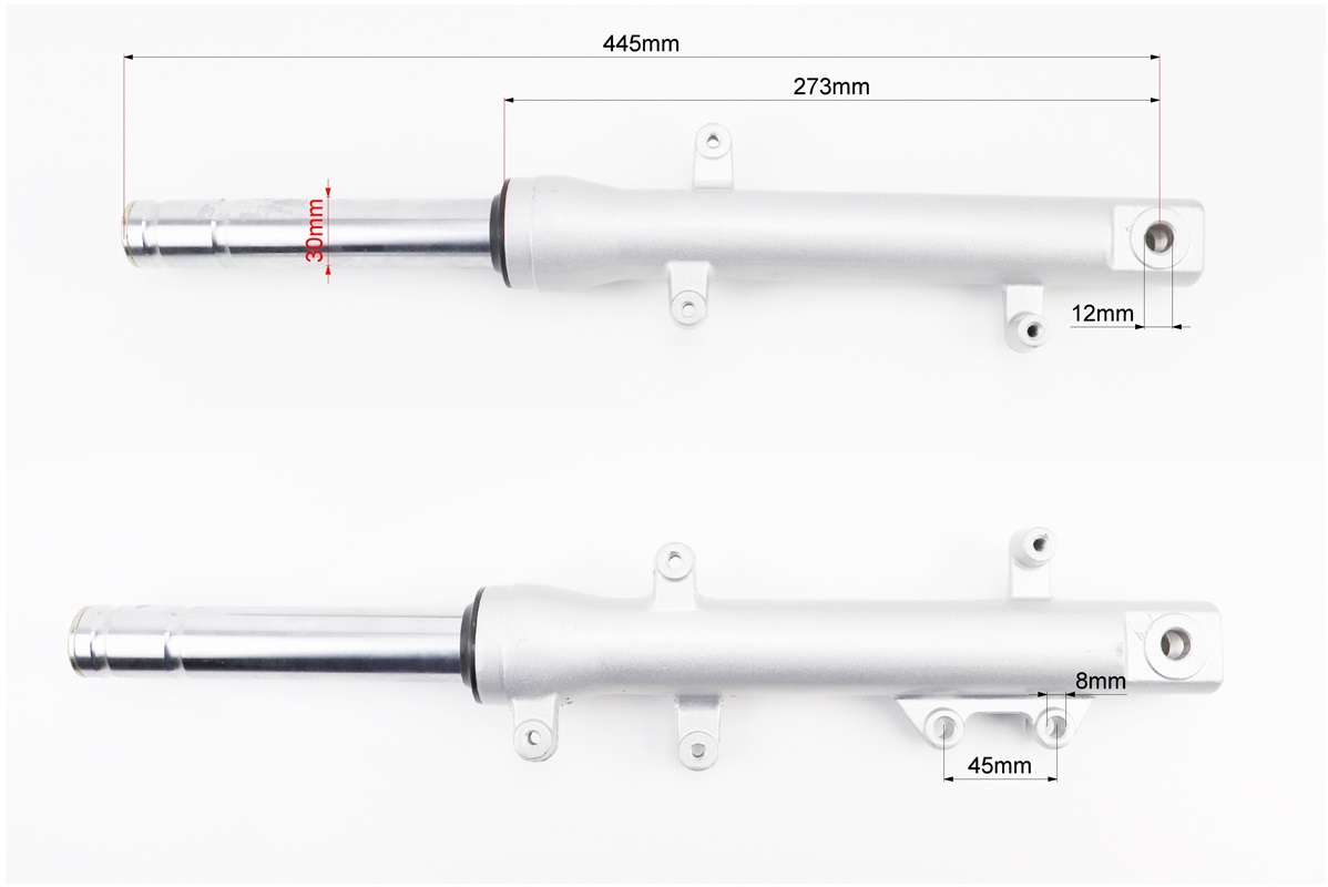 Амортизатор передний (перья), к-кт 2шт 445мм STORM 150 — изображение 2