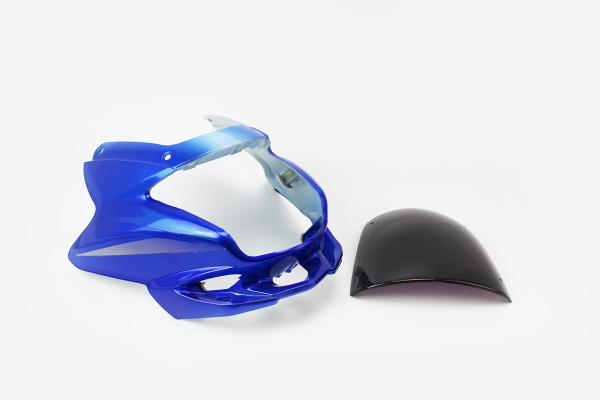 пластик - обтічник фари + вітровик, СИНІЙ - Зображення 4